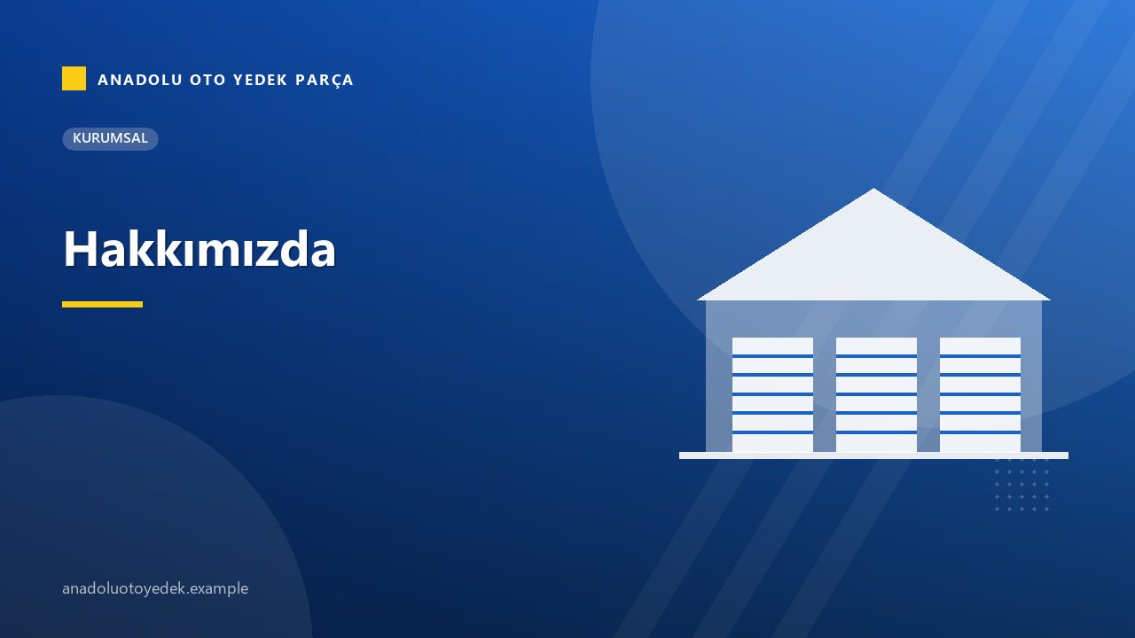 Yedek parça tedarikinde planlama, stok ve teslimat uzmanlığı